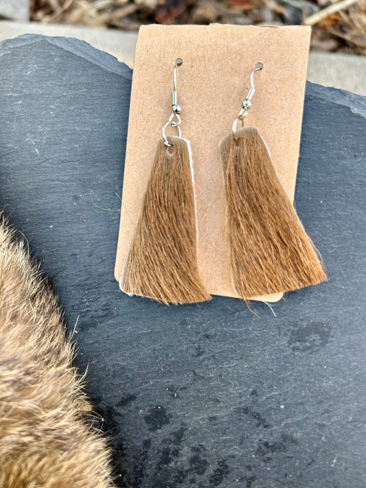 Ranch Cut - Cowhide Earrings
