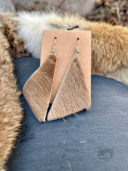 Desert Edge - Cowhide Earrings