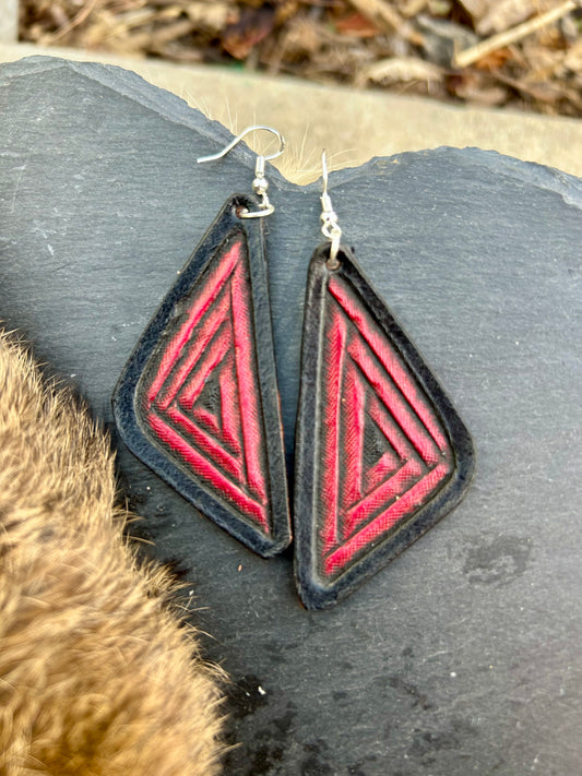 Crimson Edge Earrings