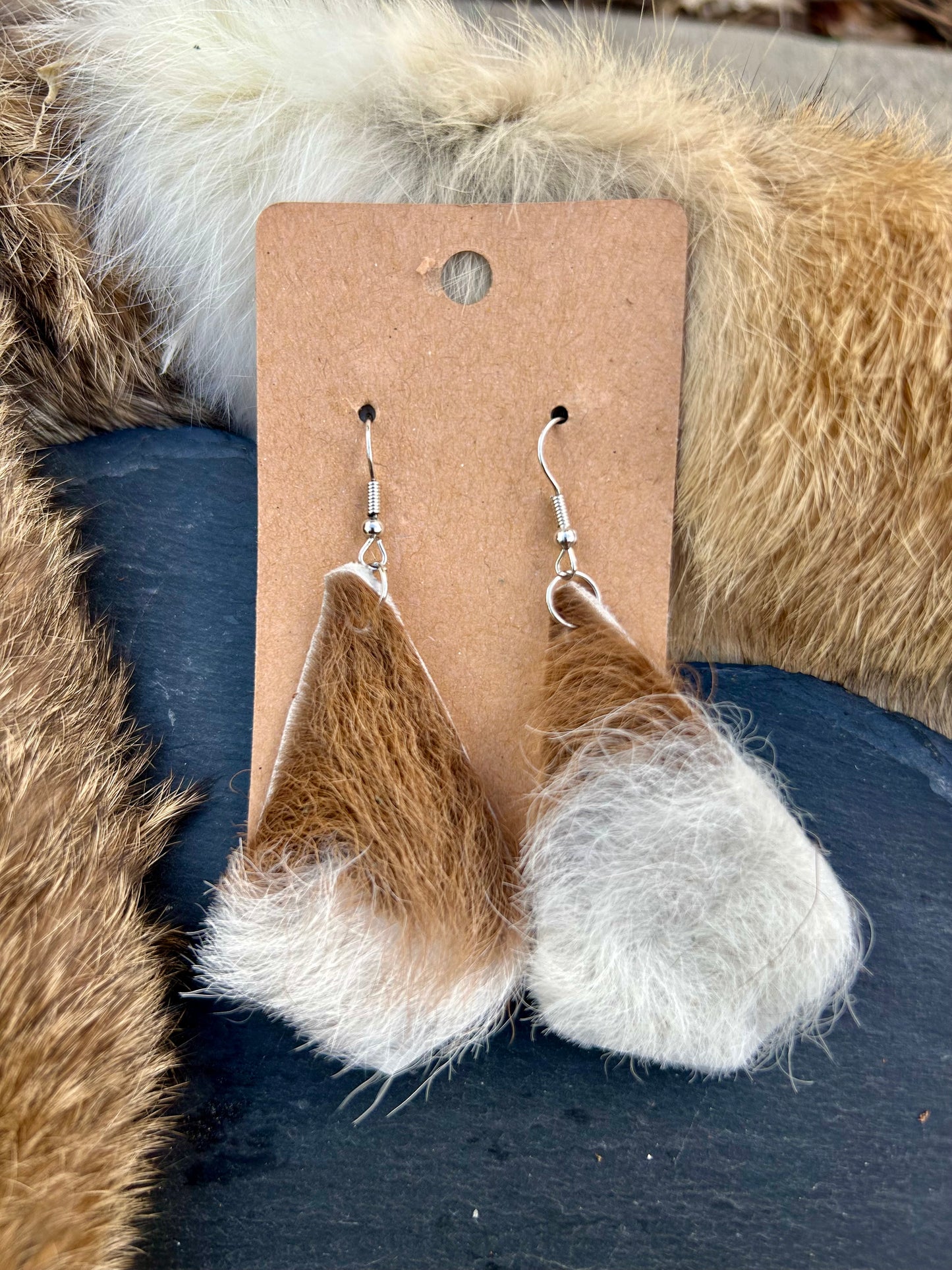 Range Rider - Cowhide Earrings