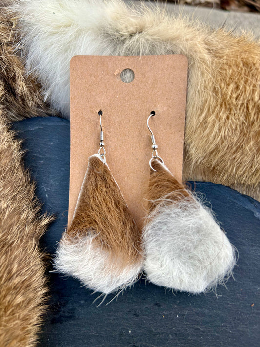 Range Rider - Cowhide Earrings