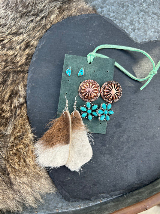 Leather Earring Organizer