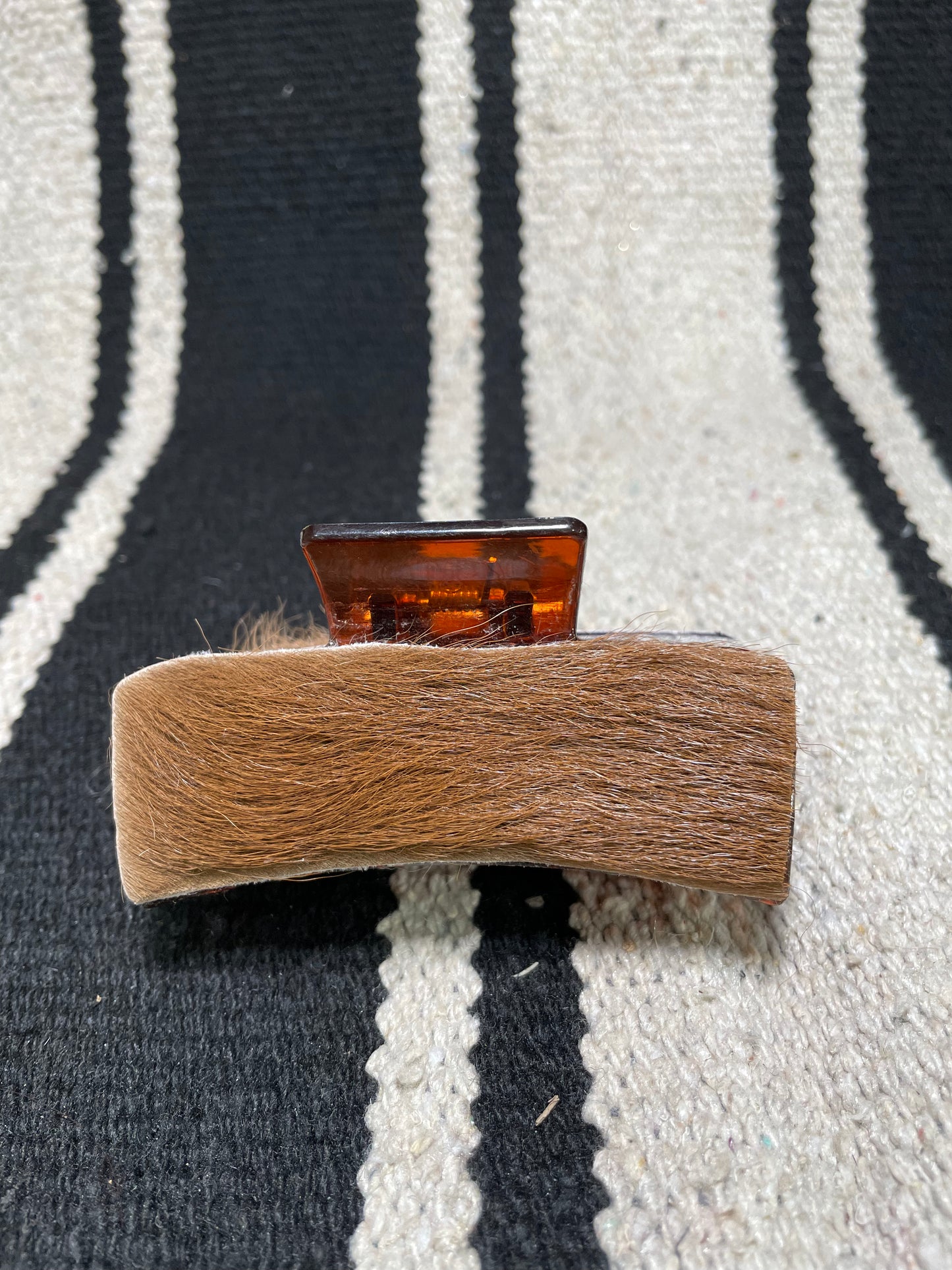 Brown - Cowhide Claw Clip